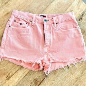 Tommy Hilfiger Women's Light Pink Jean Shorts